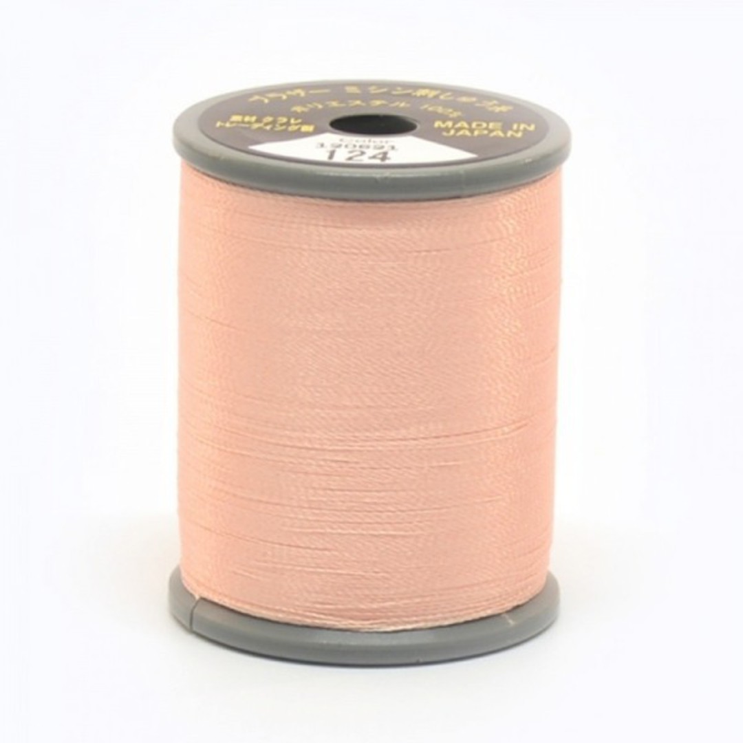 Brother Embroidery Thread - 300m - Flesh Pink 124 image 0